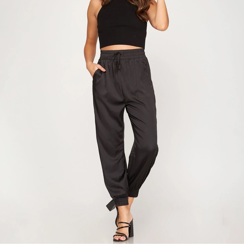 Boutique Satin Joggers